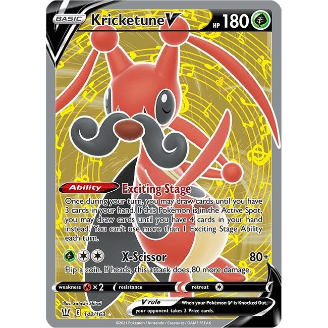 Image for Kricketune V (Full Art) (142/163) (SWSH05) - Pokemon
