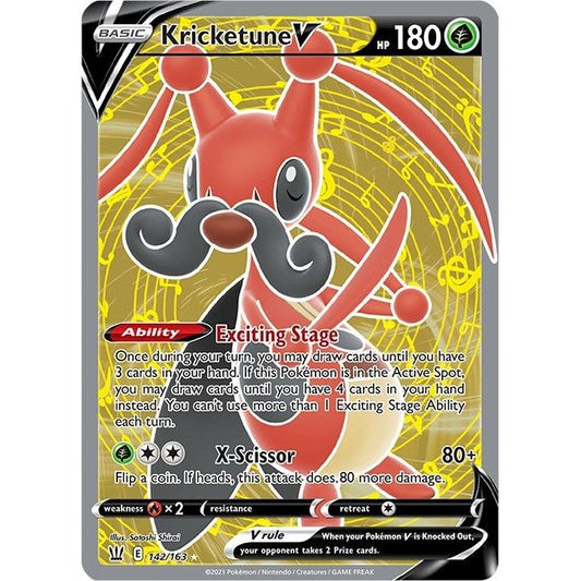 Image for Kricketune V (Full Art) (142/163) (SWSH05) - Pokemon