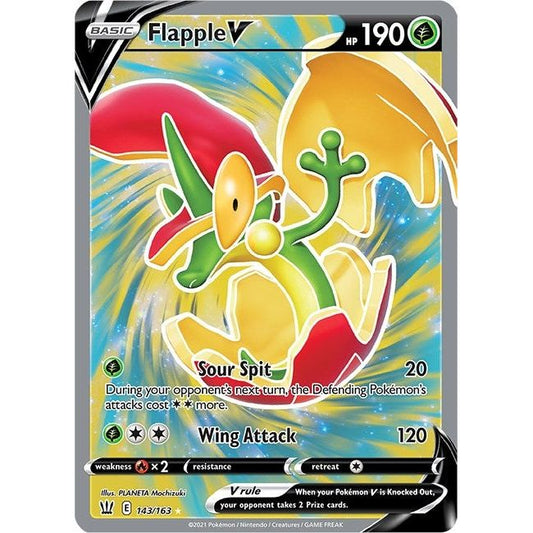 Image for Flapple V (Full Art) (143/163) (SWSH05) - Pokemon