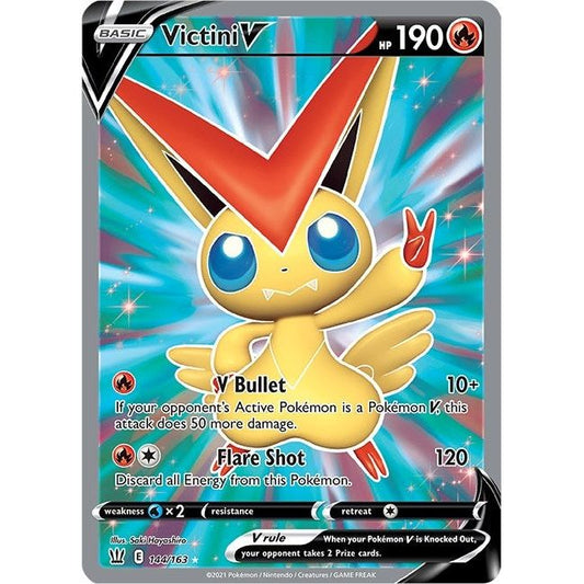 Image for Victini V (Full Art) (144/163) (SWSH05) - Pokemon