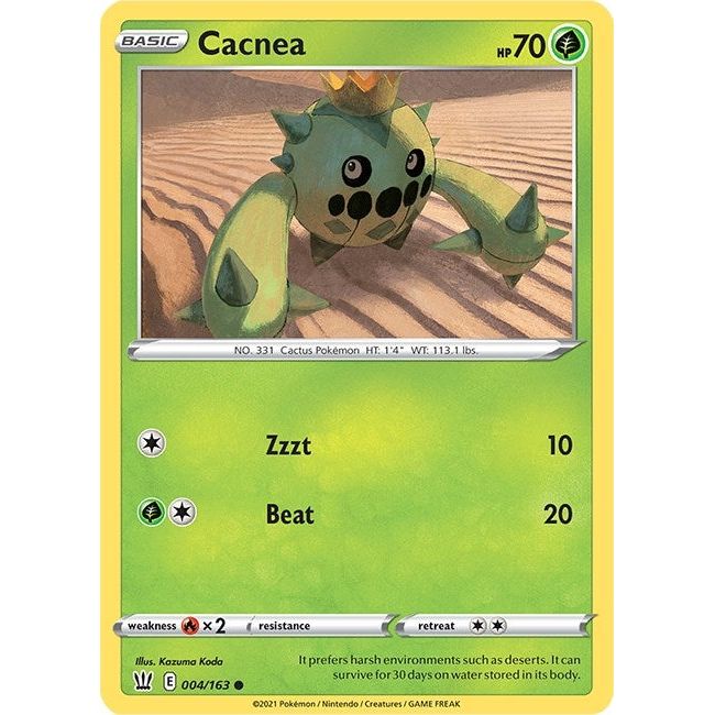 Image for Cacnea (004/163) (SWSH05) - Pokemon