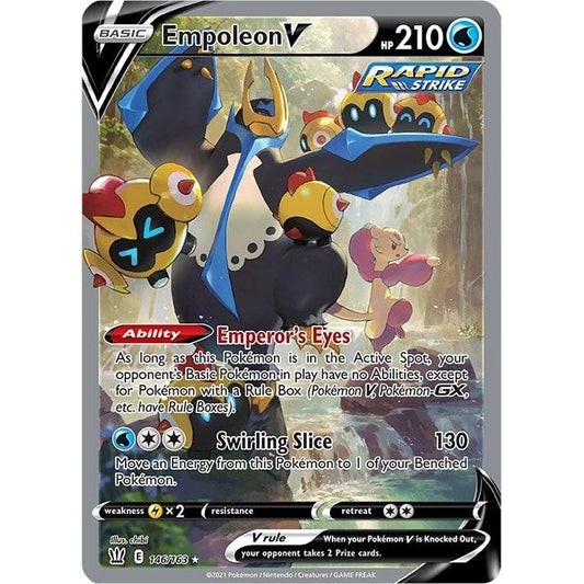 Image for Empoleon V (Alternate Full Art) (146/163) (SWSH05) - Pokemon