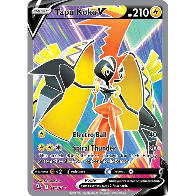 Image for Tapu Koko V (Full Art) (147/163) (SWSH05) - Pokemon
