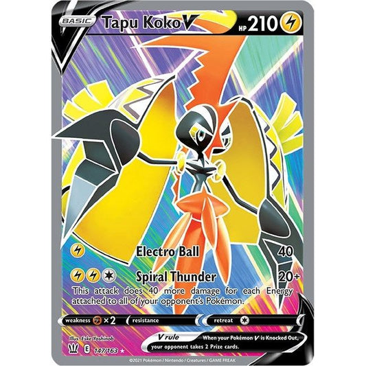 Image for Tapu Koko V (Full Art) (147/163) (SWSH05) - Pokemon