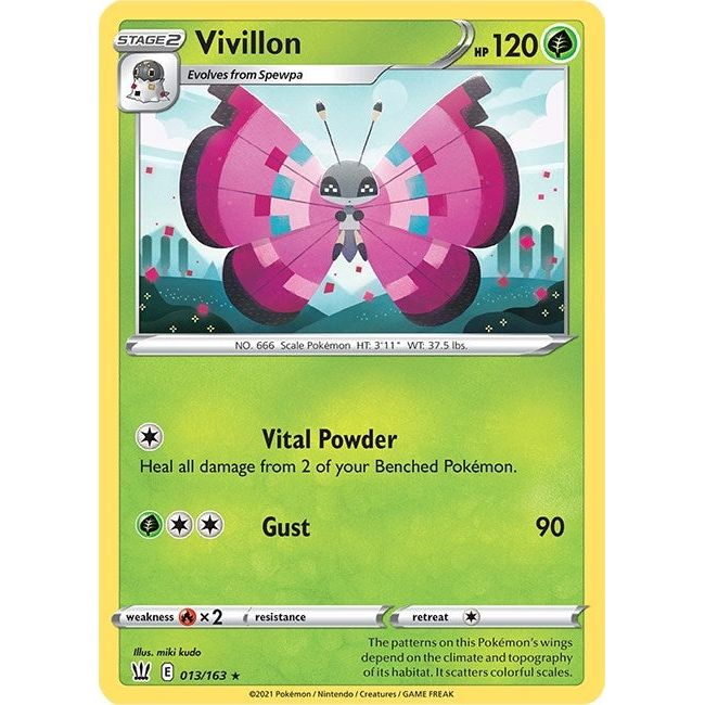 Image for Vivillon (013/163) (SWSH05) - Pokemon