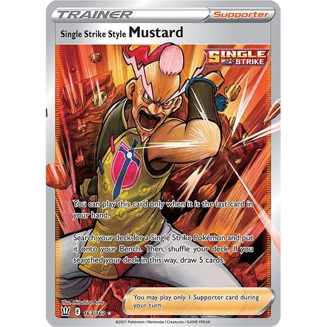 Image for Single Strike Style Mustard (Full Art) (163/163) (SWSH05) - Pokemon