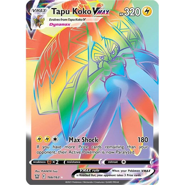 Image for Tapu Koko VMAX (Secret) (166/163) (SWSH05) - Pokemon