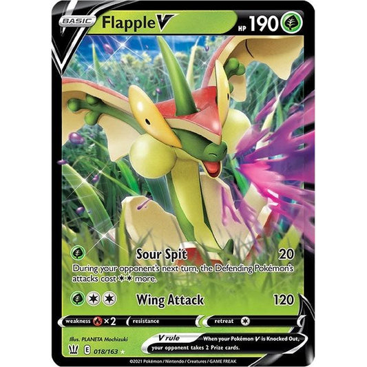 Image for Flapple V (018/163) (SWSH05) - Pokemon