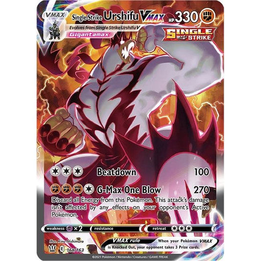 Image for Single Strike Urshifu VMAX (Alternate Art Secret) (168/163) (SWSH05) - Pokemon