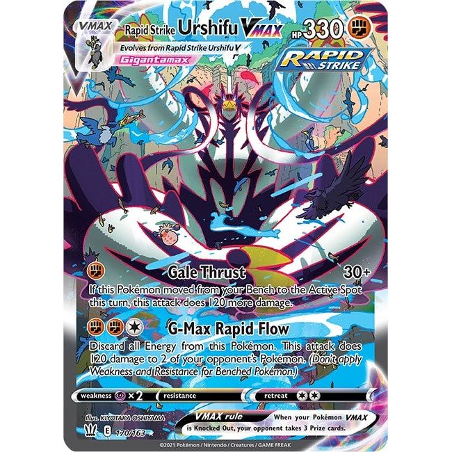 Image for Rapid Strike Urshifu VMAX (Alternate Art Secret) (170/163) (SWSH05) - Pokemon