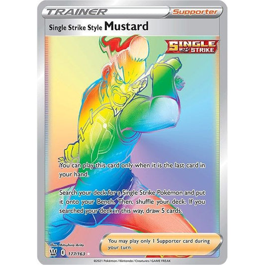 Image for Single Strike Style Mustard (Secret) (177/163) (SWSH05) - Pokemon