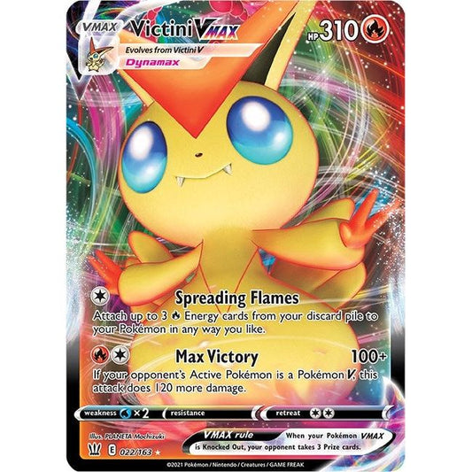 Image for Victini VMAX (022/163) (SWSH05) - Pokemon