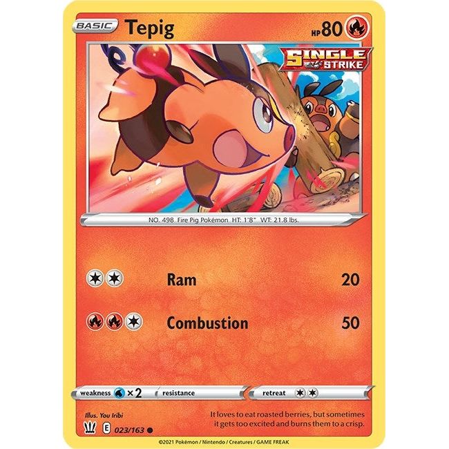 Image for Tepig (023/163) (SWSH05) - Pokemon