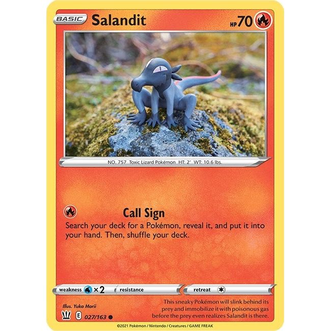Image for Salandit (027/163) (SWSH05) - Pokemon