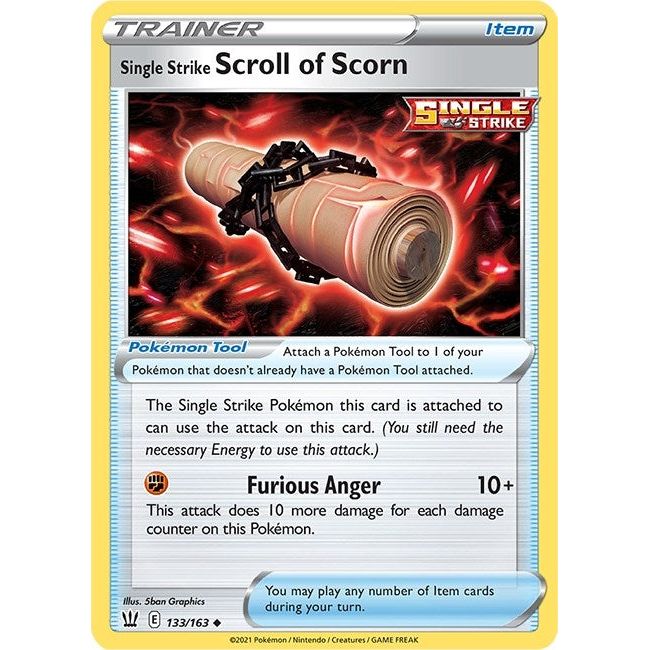 Image for Single Strike Scroll of Scorn (133/163) (SWSH05) - Pokemon