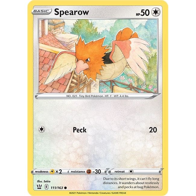 Image for Spearow (111/163) (SWSH05) - Pokemon