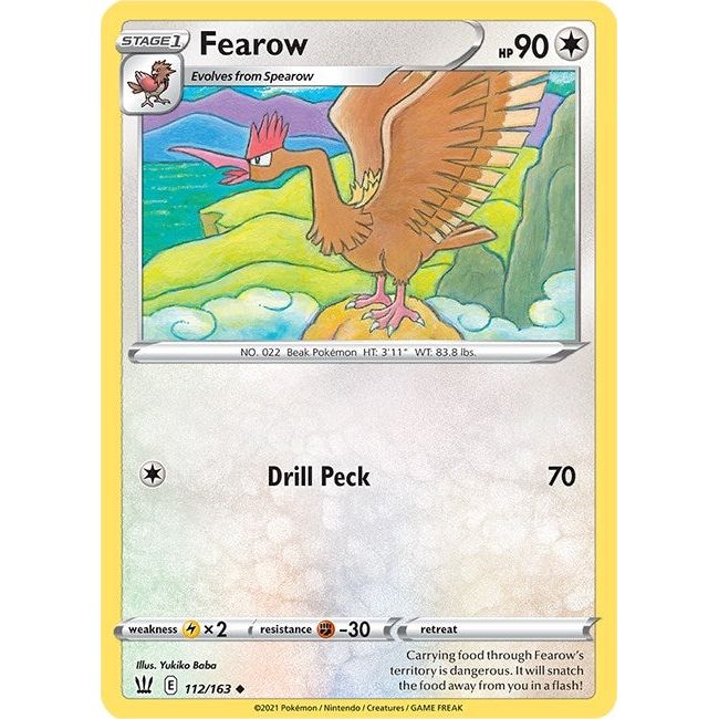 Image for Fearow (112/163) (SWSH05) - Pokemon