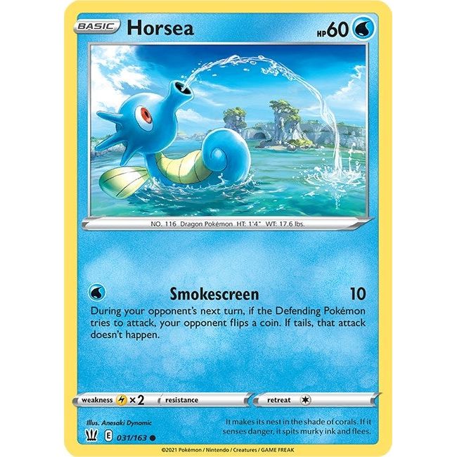 Image for Horsea (031/163) (SWSH05) - Pokemon