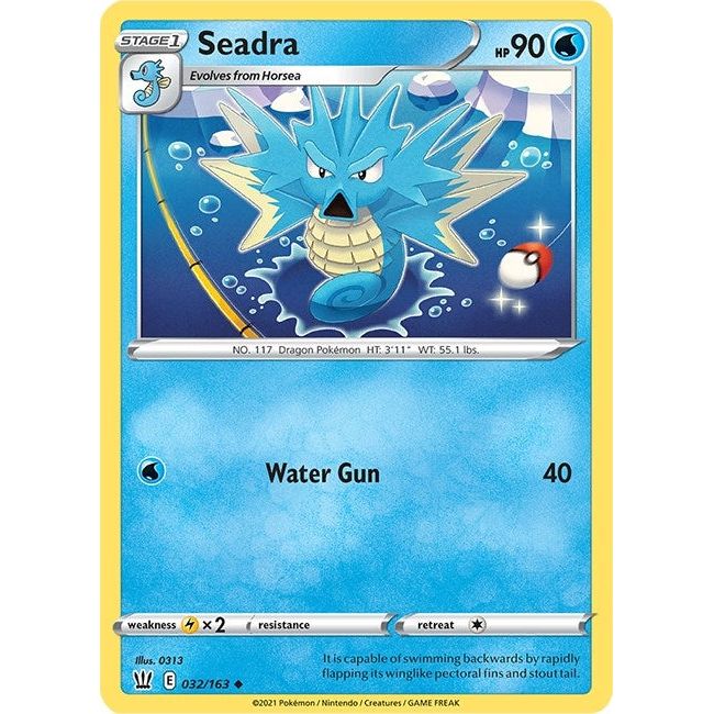 Image for Seadra (032/163) (SWSH05) - Pokemon