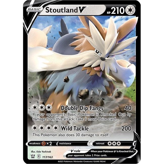 Image for Stoutland V (117/163) (SWSH05) - Pokemon