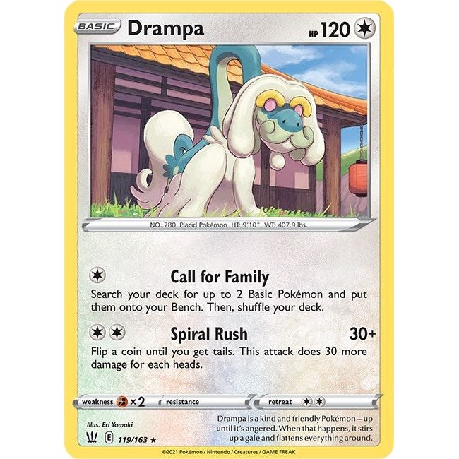 Image for Drampa (119/163) (SWSH05) - Pokemon