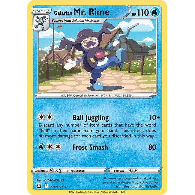 Image for Galarian Mr. Rime (035/163) (SWSH05) - Pokemon