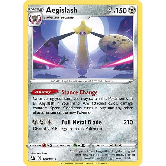 Image for Aegislash (107) (107/163) (SWSH05) - Pokemon