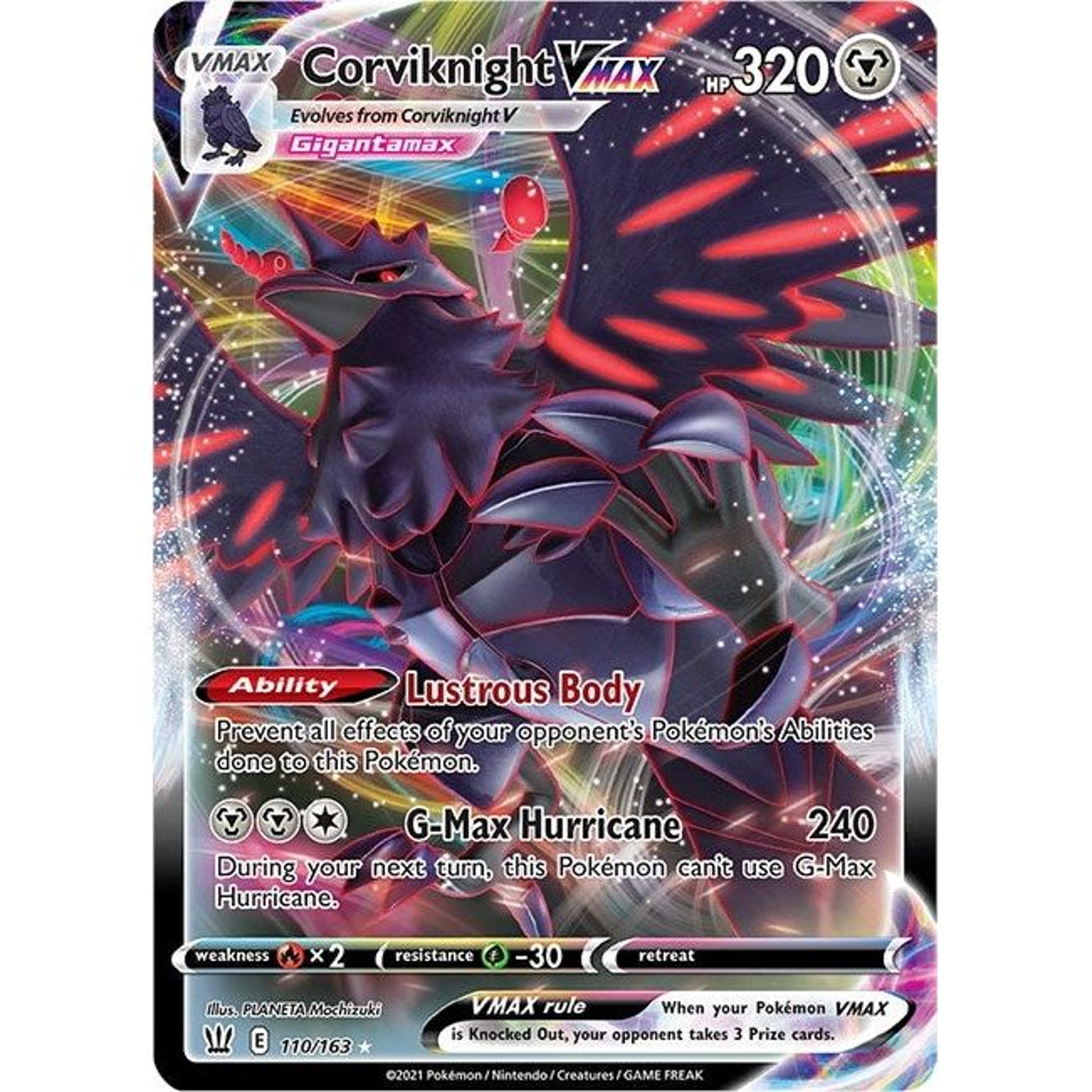 Image for Corviknight VMAX (110/163) (SWSH05) - Pokemon