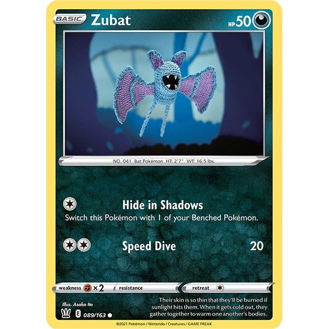 Image for Zubat (089/163) (SWSH05) - Pokemon