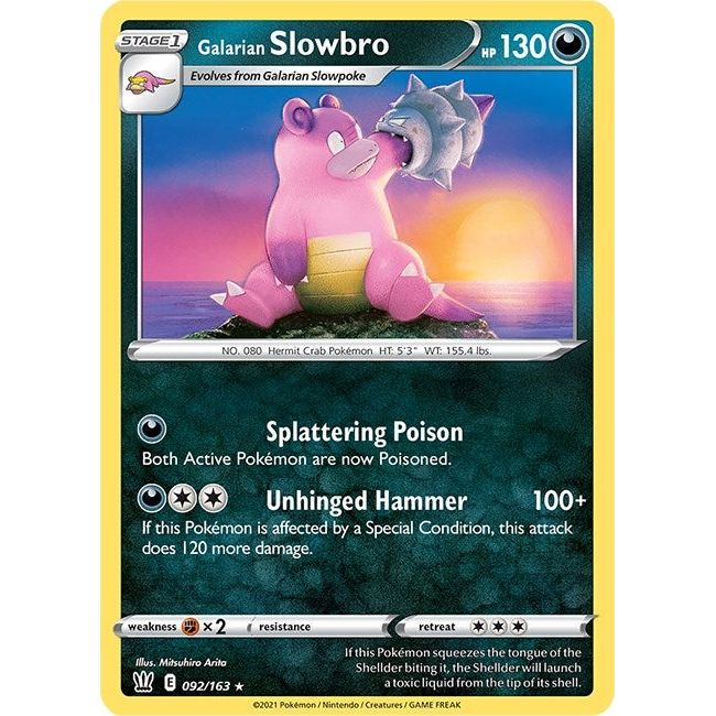 Image for Galarian Slowbro (092/163) (SWSH05) - Pokemon