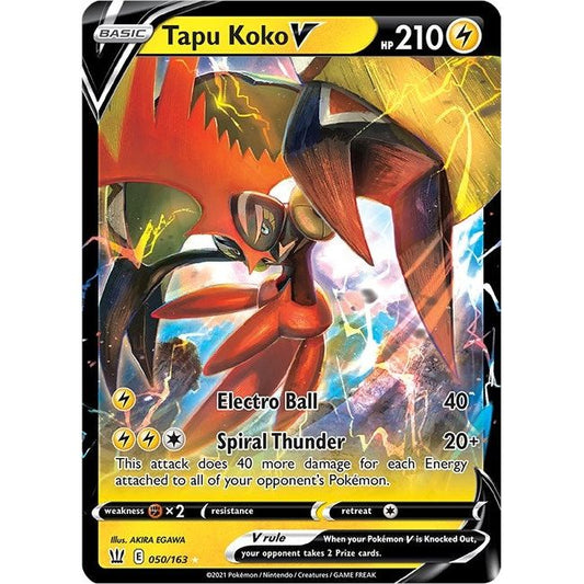 Image for Tapu Koko V (050/163) (SWSH05) - Pokemon