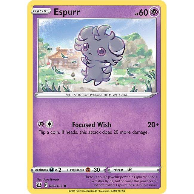 Image for Espurr (060/163) (SWSH05) - Pokemon