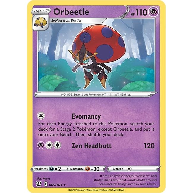 Image for Orbeetle (065/163) (SWSH05) - Pokemon