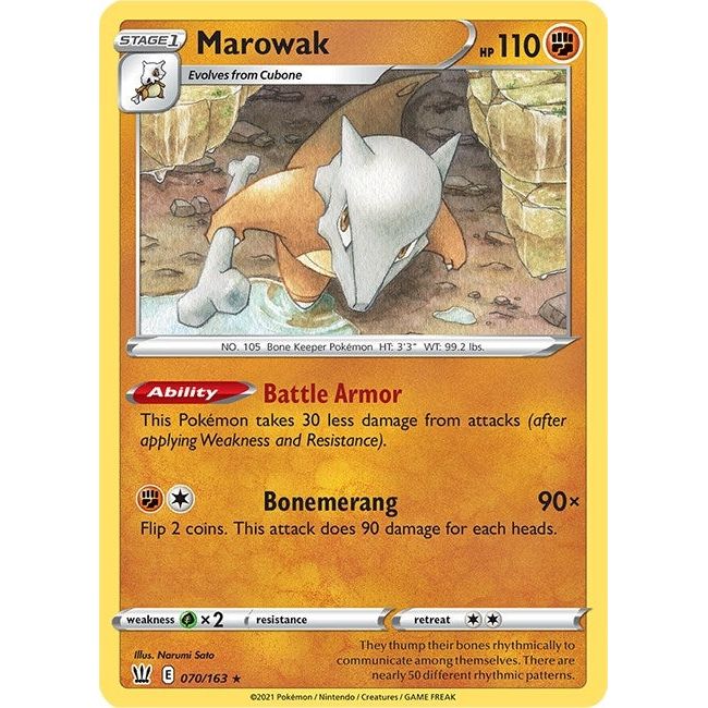 Image for Marowak (070/163) (SWSH05) - Pokemon