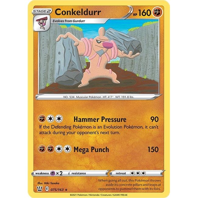 Image for Conkeldurr (075/163) (SWSH05) - Pokemon