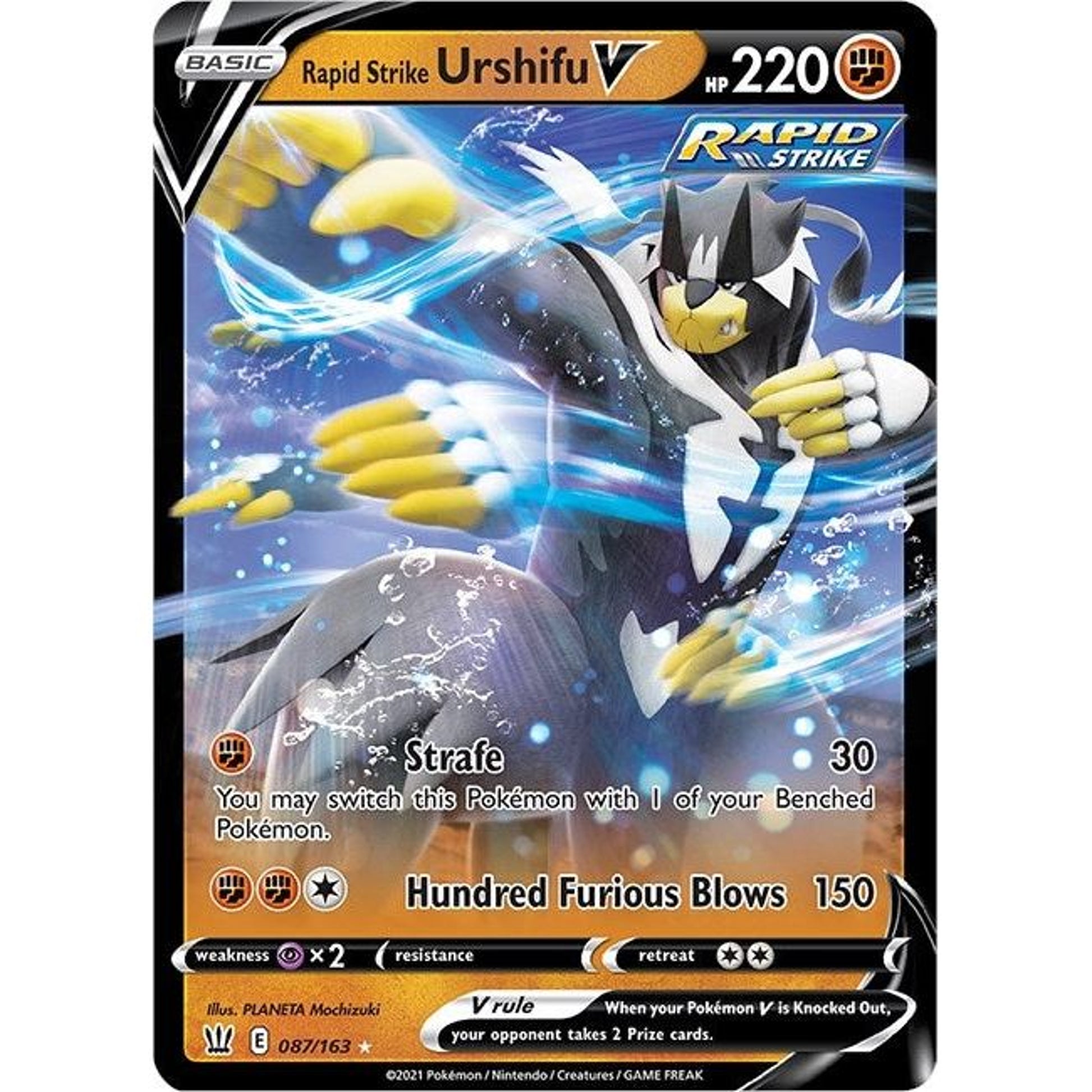 Image for Rapid Strike Urshifu V (087/163) (SWSH05) - Pokemon