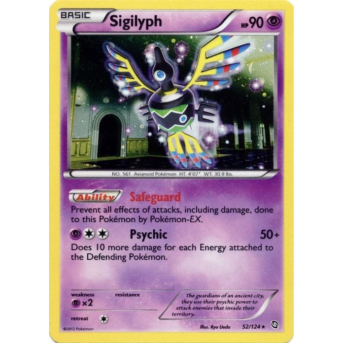 Image for Sigilyph - 52/124 (Cosmos Holo) (052/124) (BLE) - Pokemon