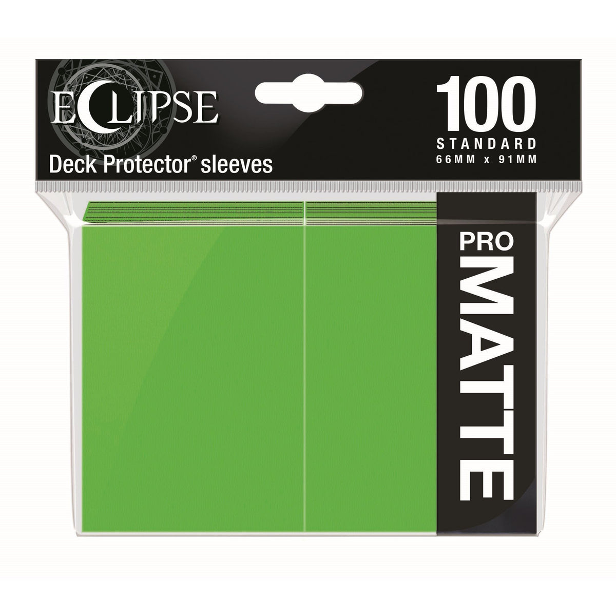 Image for PRO-Matte Eclipse Standard Deck Protector Sleeves - Lime Green (100-Pack) - Card Sleeves
