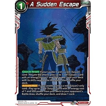 Image for A Sudden Escape (BT13-029) (DBS-B13) - Dragon Ball Super: Masters
