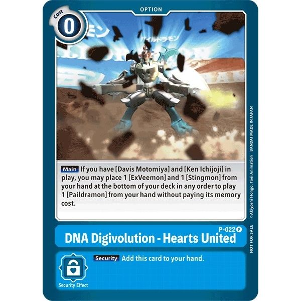 Image for DNA Digivolution - Hearts United (Special Release Memorial Pack) (P-022 P) (D-PR) - Digimon Card Game