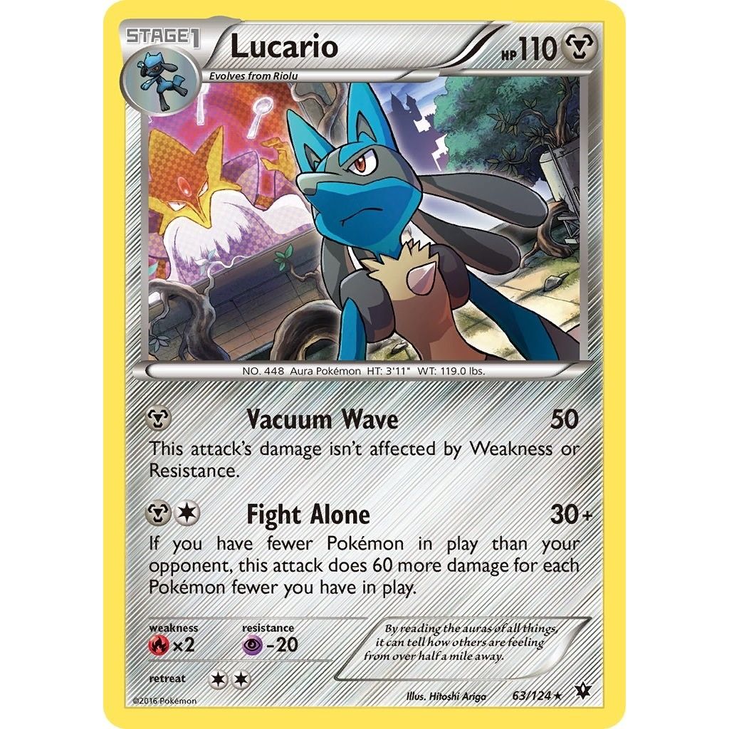 Image for Lucario - 63/124 (Cosmos Holo) (063/124) (MCAP) - Pokemon