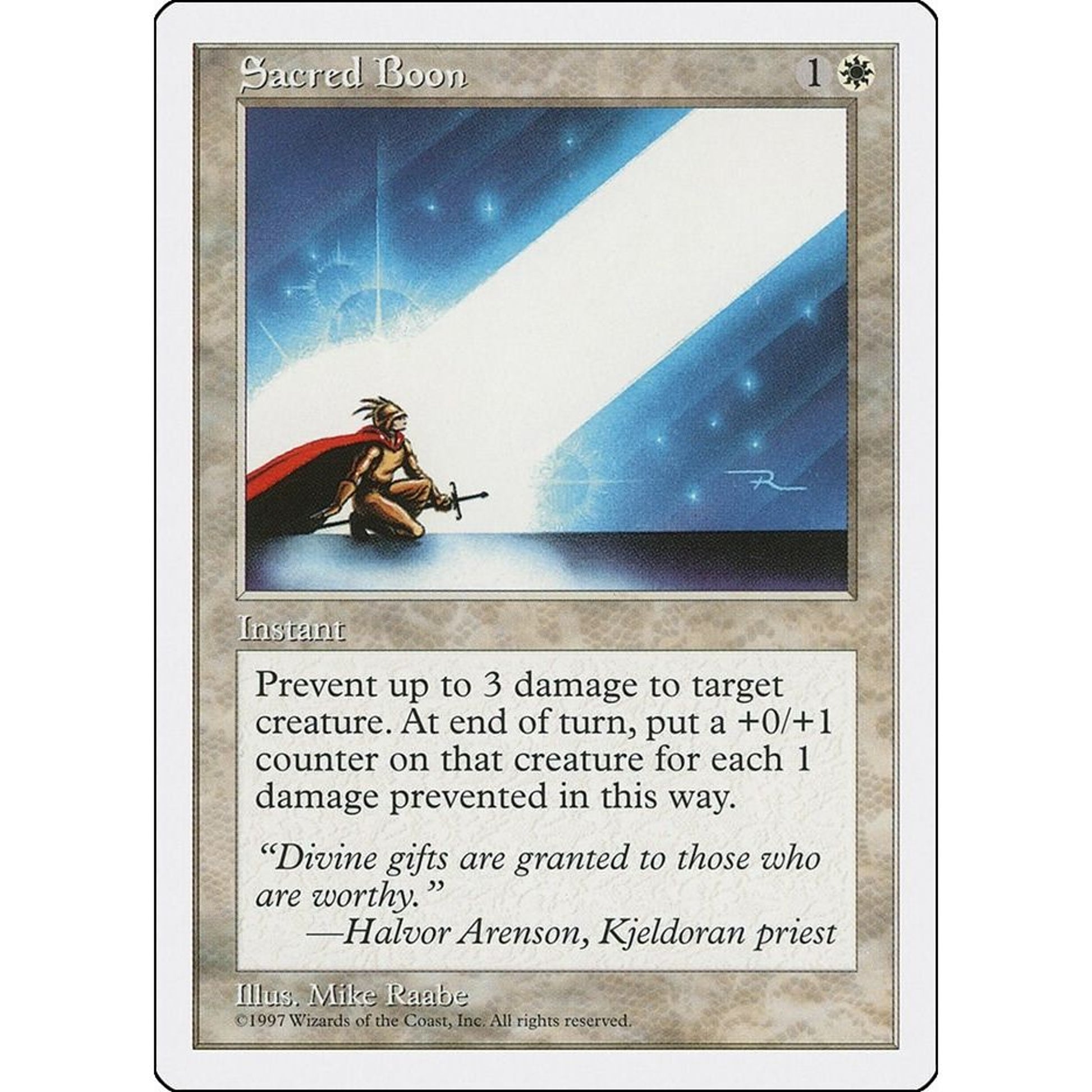 Image for Sacred Boon (5ED) - Magic: The Gathering