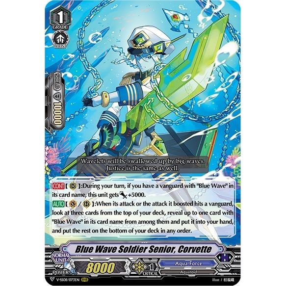 Image for Blue Wave Soldier Senior, Corvette (V-SS08/073EN) (V-SS08) - Cardfight Vanguard