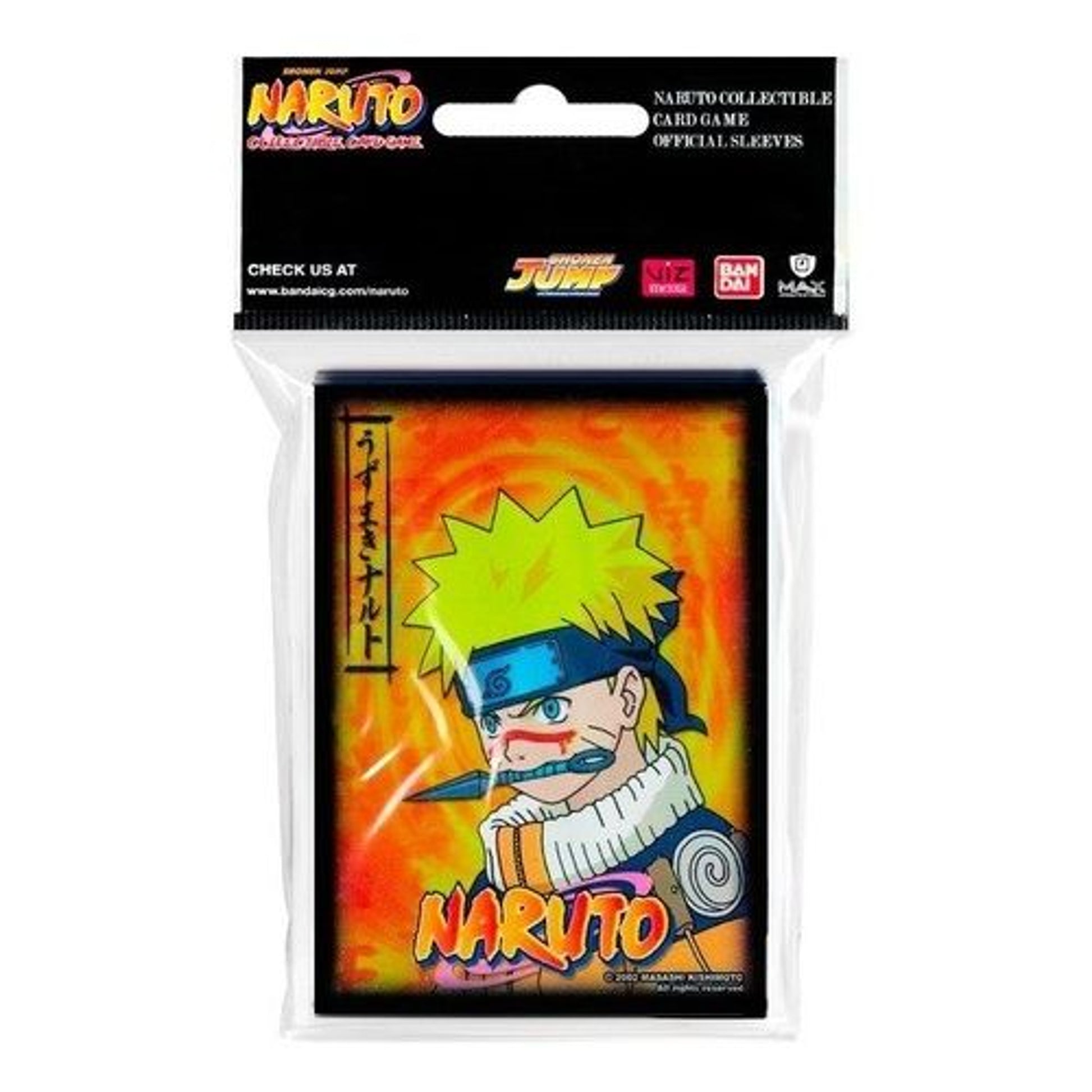 Image for Naruto CCG US Exclusive Card Sleeves - Naruto Uzumaki with Kunai (Orange) - Standard (50-Pack) - Card Sleeves