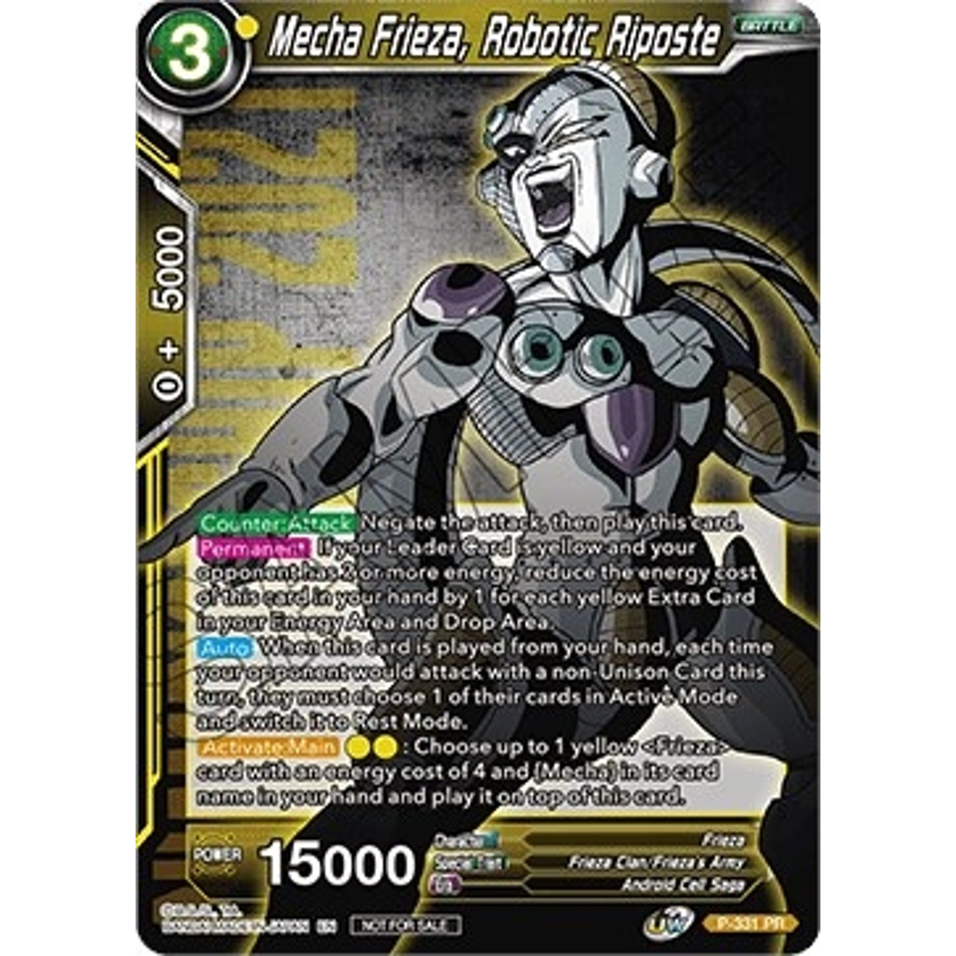 Image for Mecha Frieza, Robotic Riposte (Championship Pack 2021 Vol.1) (P-331) (PR) - Dragon Ball Super: Masters