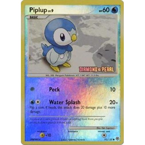 Image for Piplup - 93/130 [Diamond and Pearl] (093/100) (BKP) - Pokemon