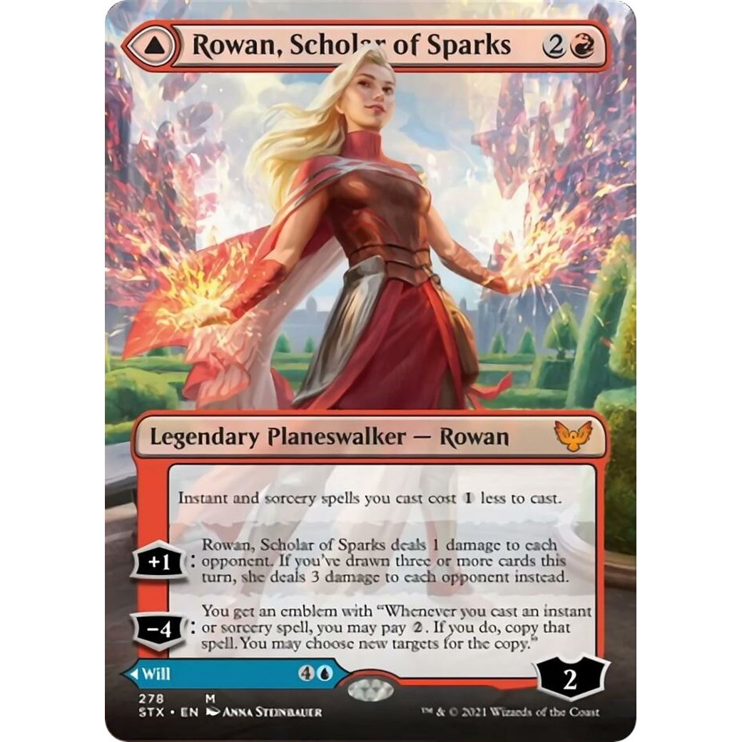 Image for Rowan, Scholar of Sparks (Borderless) (278) (STX) - Magic: The Gathering