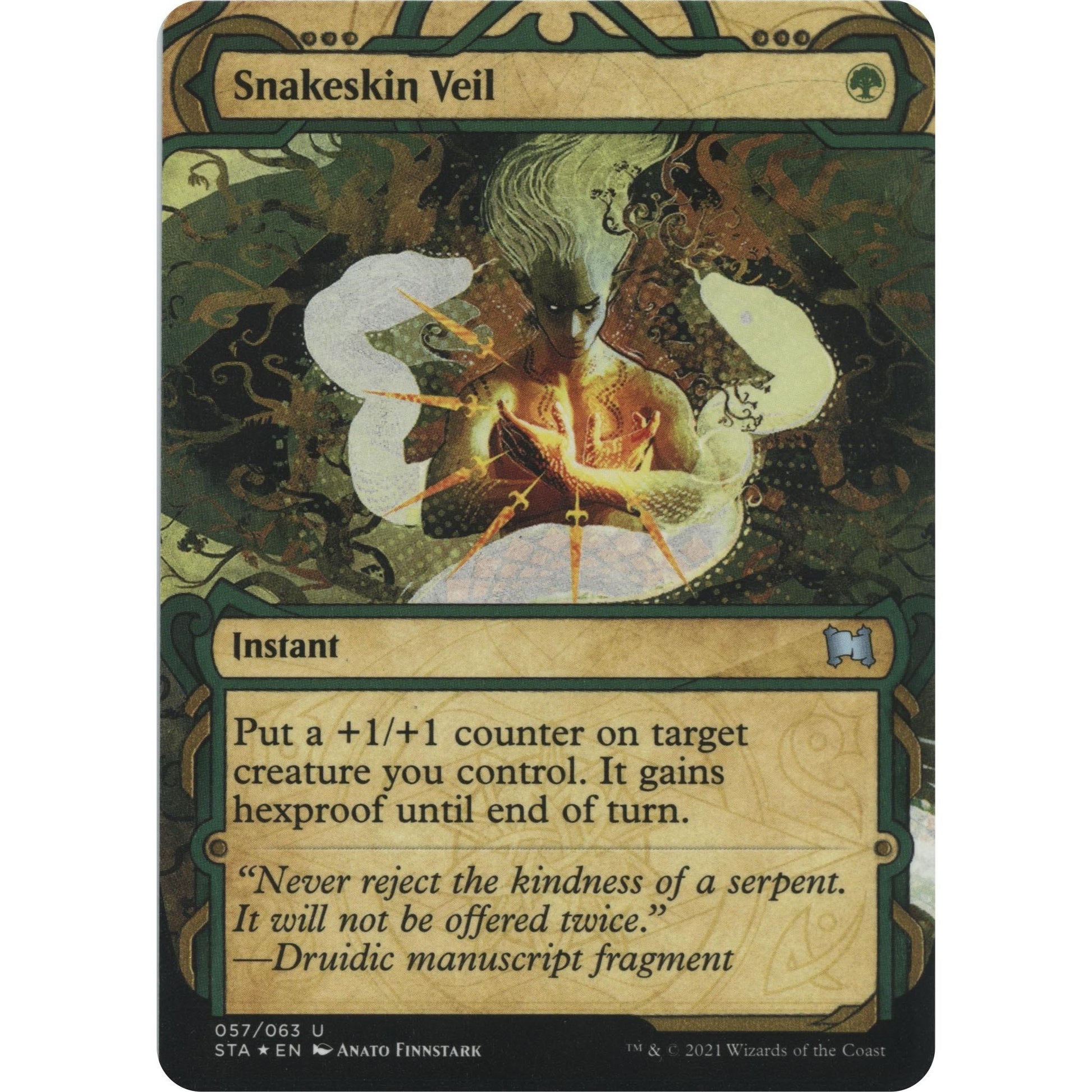 Image for Snakeskin Veil (Foil Etched) (57) (STA) - Magic: The Gathering