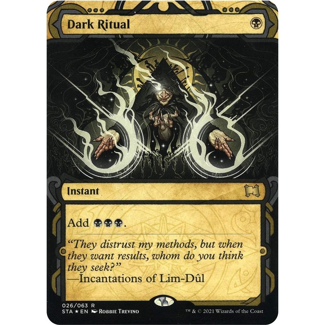 Image for Dark Ritual (Foil Etched) (26) (STA) - Magic: The Gathering