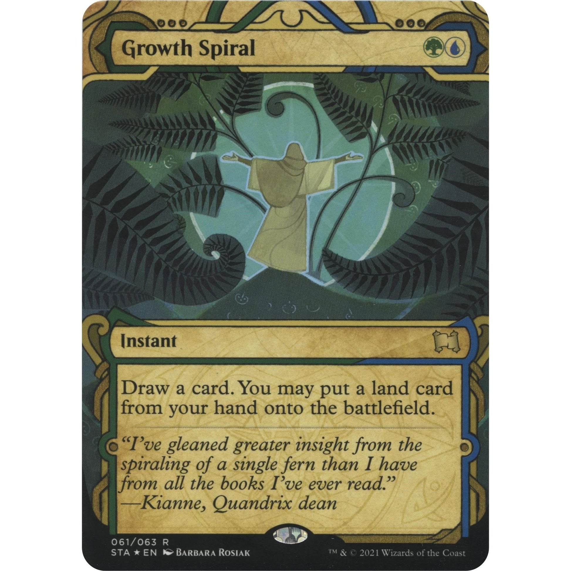 Image for Growth Spiral (Foil Etched) (61) (STA) - Magic: The Gathering